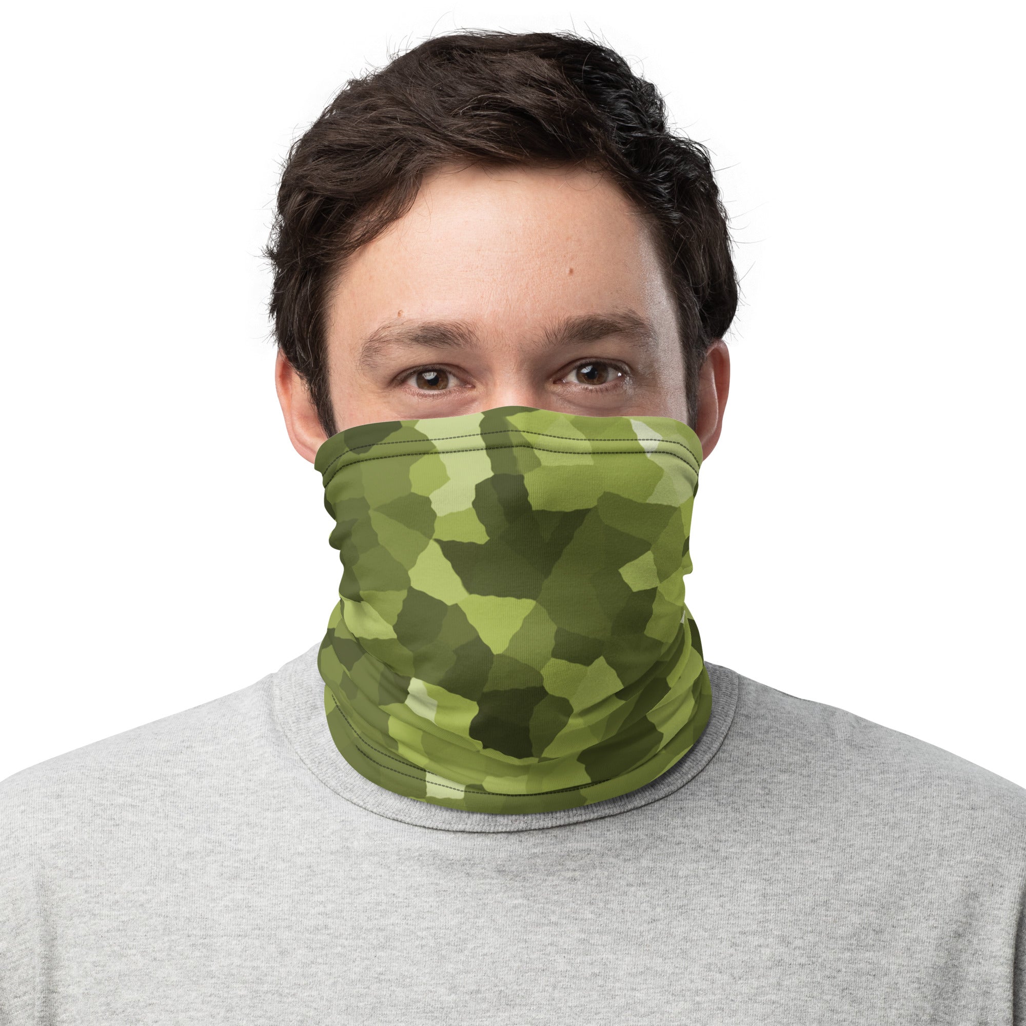 Green Camouflage Men's Rash Guard Neck Gaiter - Actious