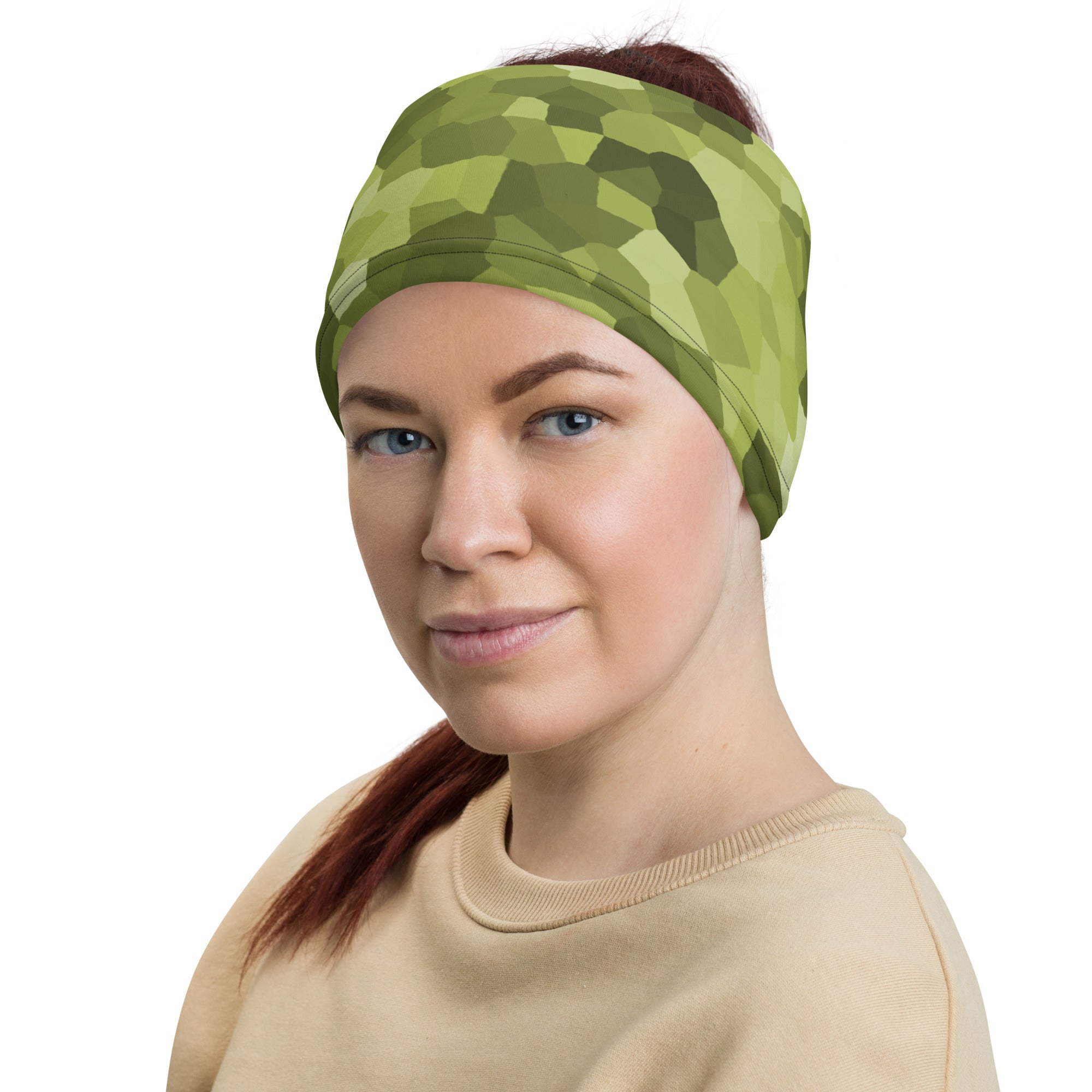 Green Camouflage Men's Rash Guard Neck Gaiter - Actious