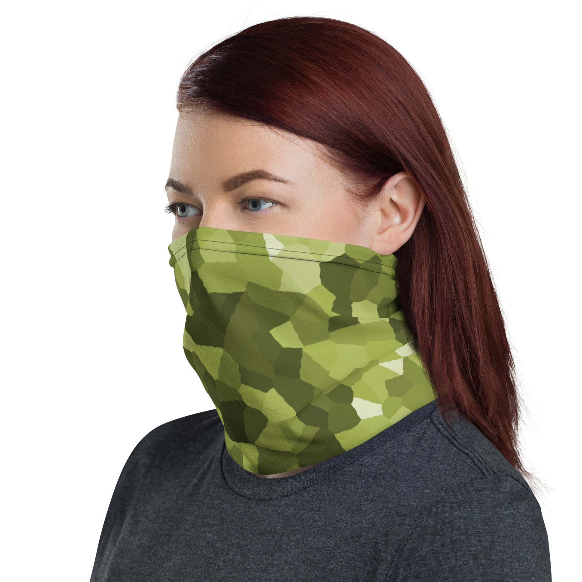 Green Camouflage Men's Rash Guard Neck Gaiter - Actious