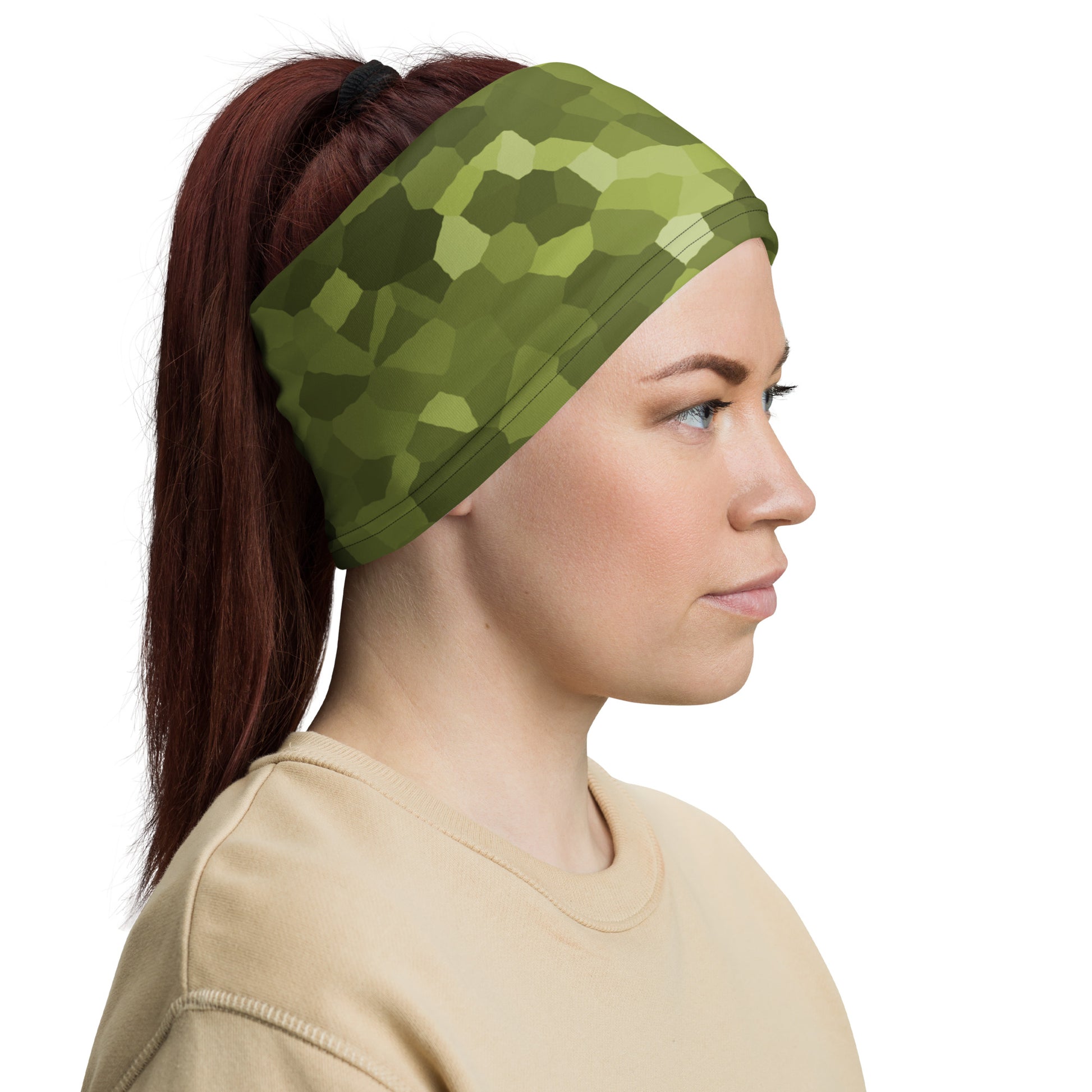 Green Camouflage Men's Rash Guard Neck Gaiter - Actious