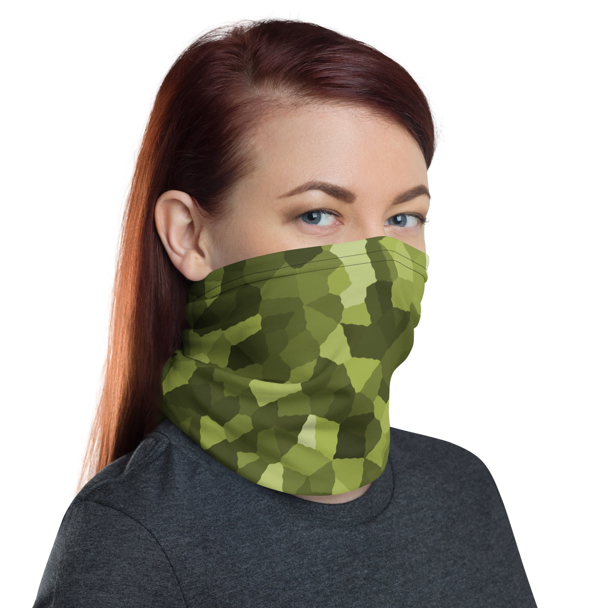 Green Camouflage Men's Rash Guard Neck Gaiter - Actious