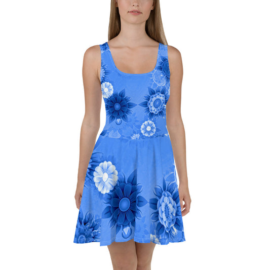 Floral design all over print Skater Dress - Actious