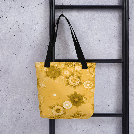 Floral design all over print Tote bag - Actious