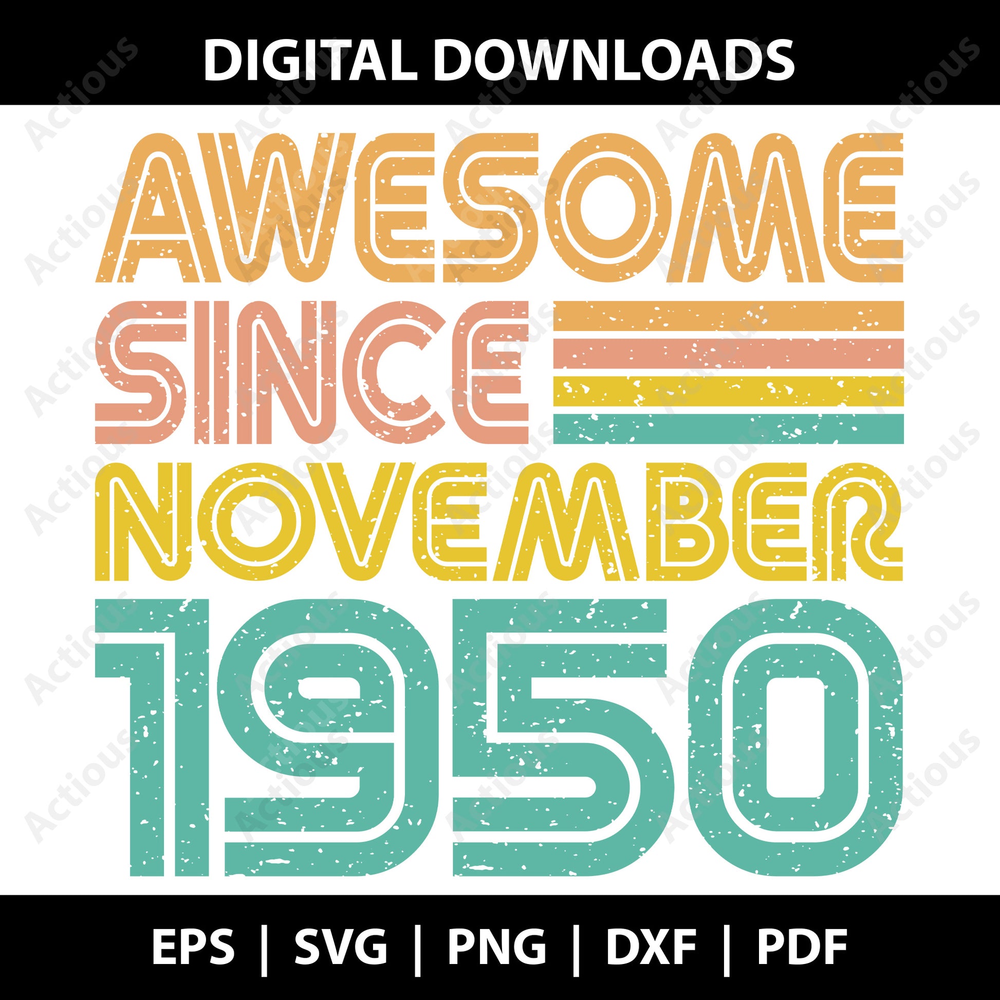 Awesome since November 1950 Svg