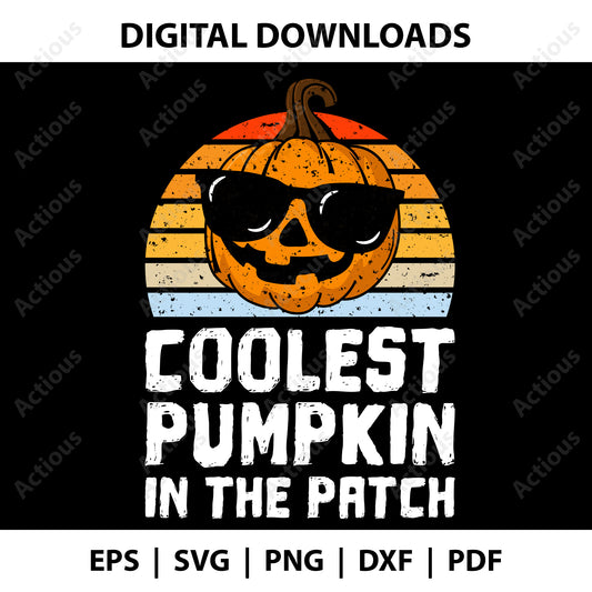 Coolest Pumpkin in the patch. Svg, halloween svg