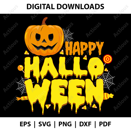 Happy Halloween Svg, Digital file for Cut file, Cricut & Silhouette