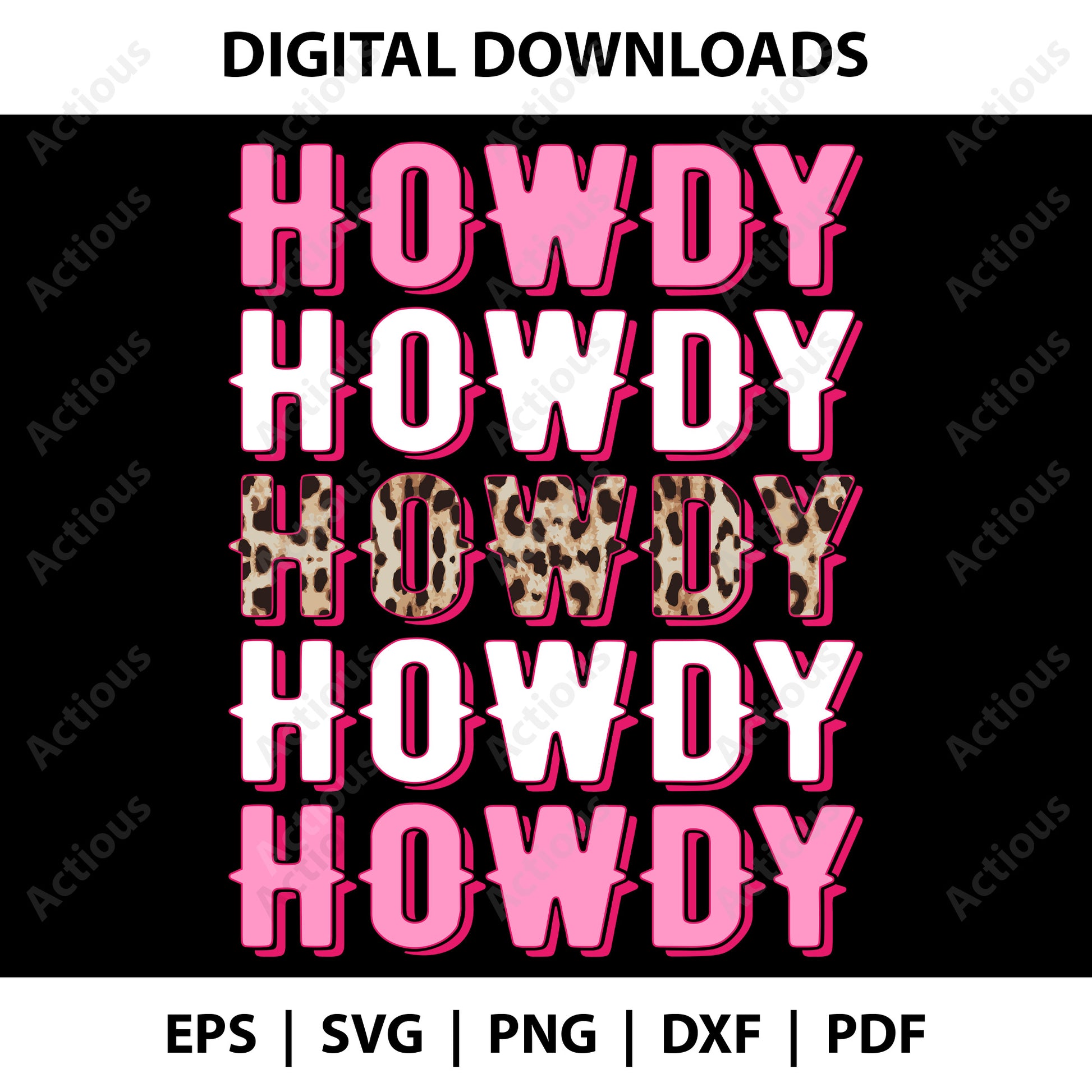 Howdy leopard print Svg, Texas Svg, Digital file for Cut file, Cricut & Silhouette