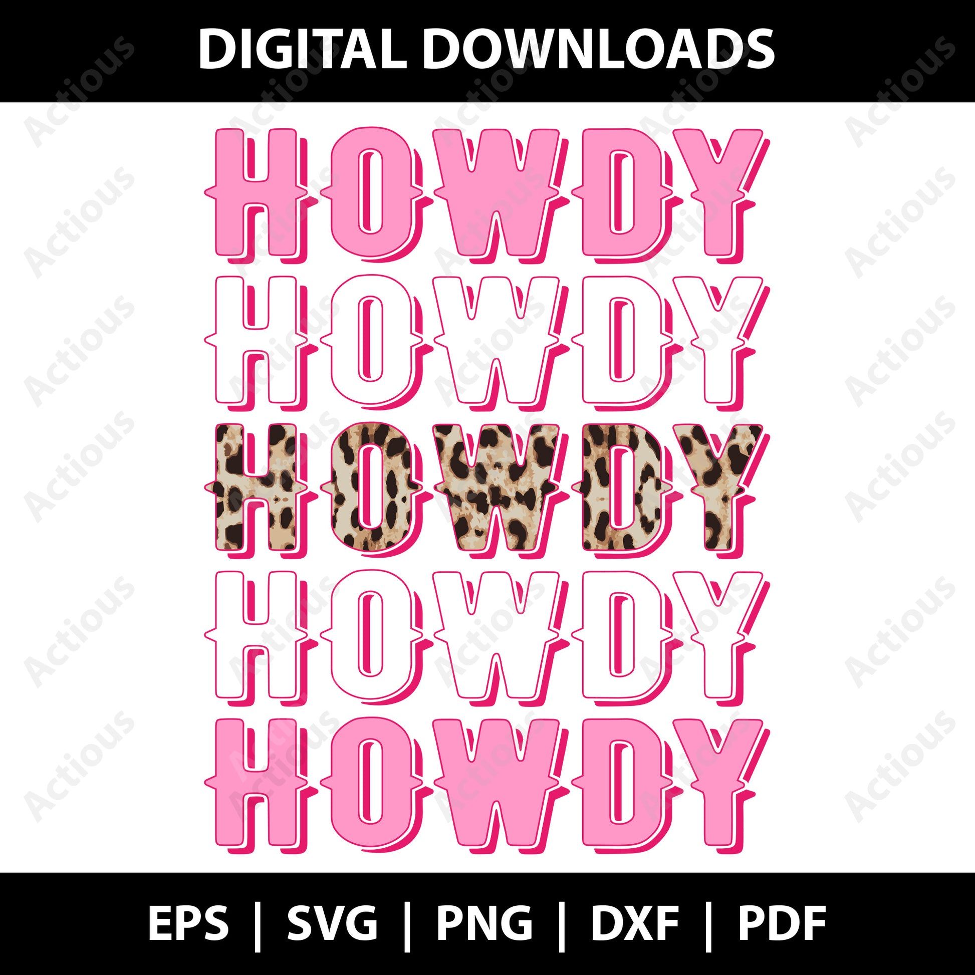 Howdy leopard print Svg, Texas Svg, Digital file for Cut file, Cricut & Silhouette