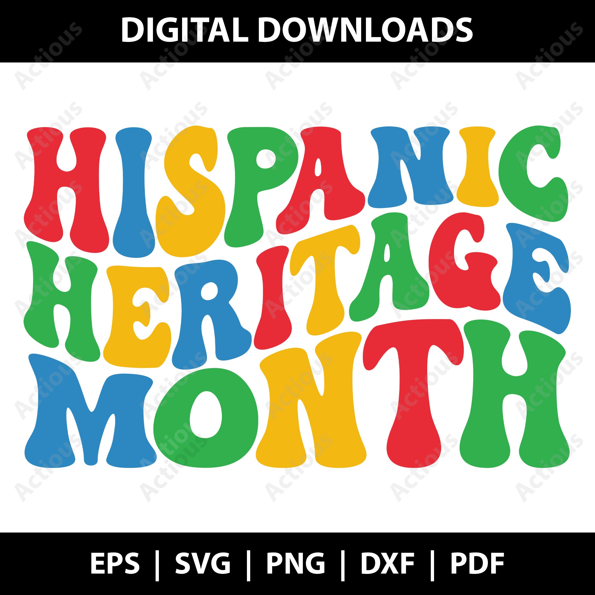 Hispanic Heritage month Svg, Digital file for Cut file, Cricut & Silhouette