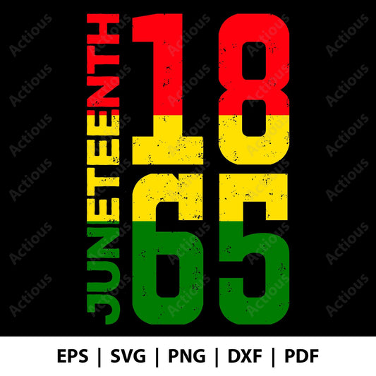 Juneteenth 1865 Svg, Black History Month Svg, Digital file for Cut file, Cricut & Silhouette