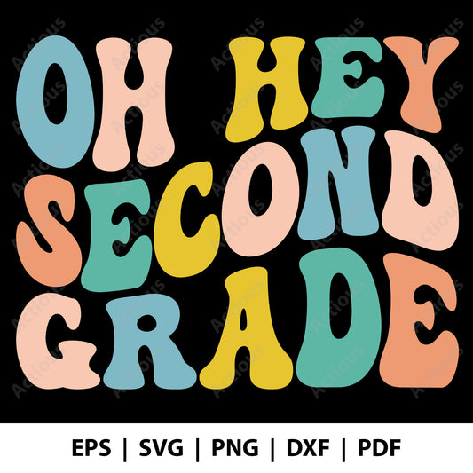 Oh hey sccond grade Svg, Back to School svg, Digital file for Cut file, Cricut & Silhouette