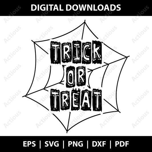 Trick or treat Svg, Halloween svg, Digital file for Cut file, Cricut & Silhouette