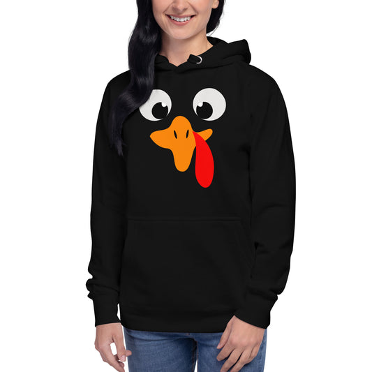 Turkey faces Unisex Hoodie, Thanksgiving hoodie - Actious