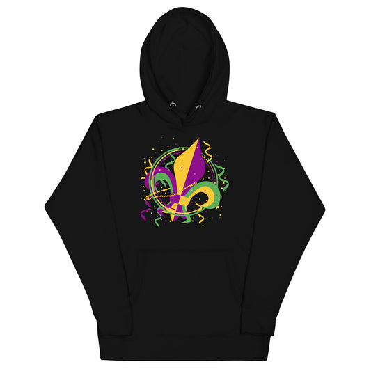 fleur de lis Mardi Gras Unisex Hoodie