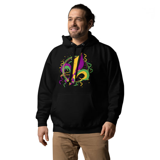 fleur de lis Mardi Gras Unisex Hoodie