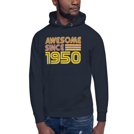 Awesome since 1950 Unisex Hoodie, Birthday Hoodie - Actious