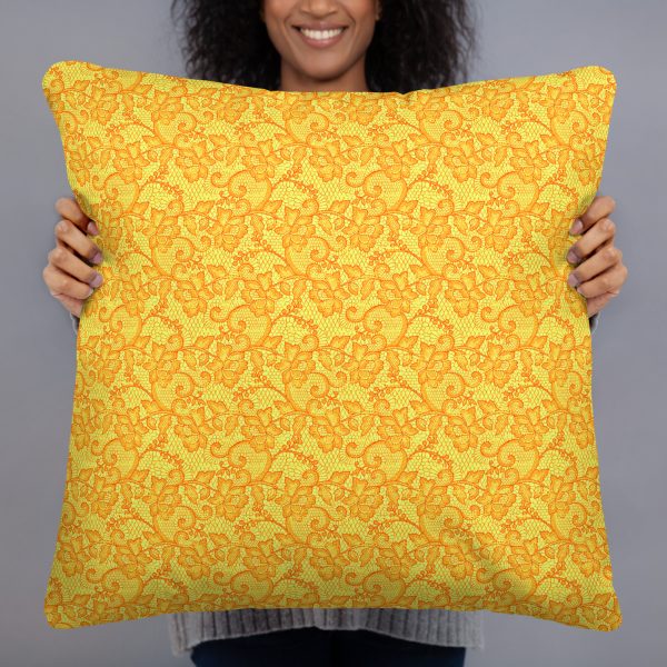Floral pattern design Print Basic Pillow