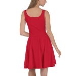 Red Skater Dress,plain red dress,plain red skater dress,skater style dress,urban outfitters,party outfit,solid red skater dress