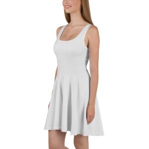 Whisper White color Skater Dress