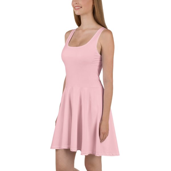 Pink Color Skater Dress for women