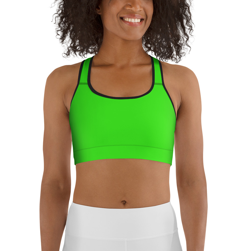 Solid Green women’s Sports Bra