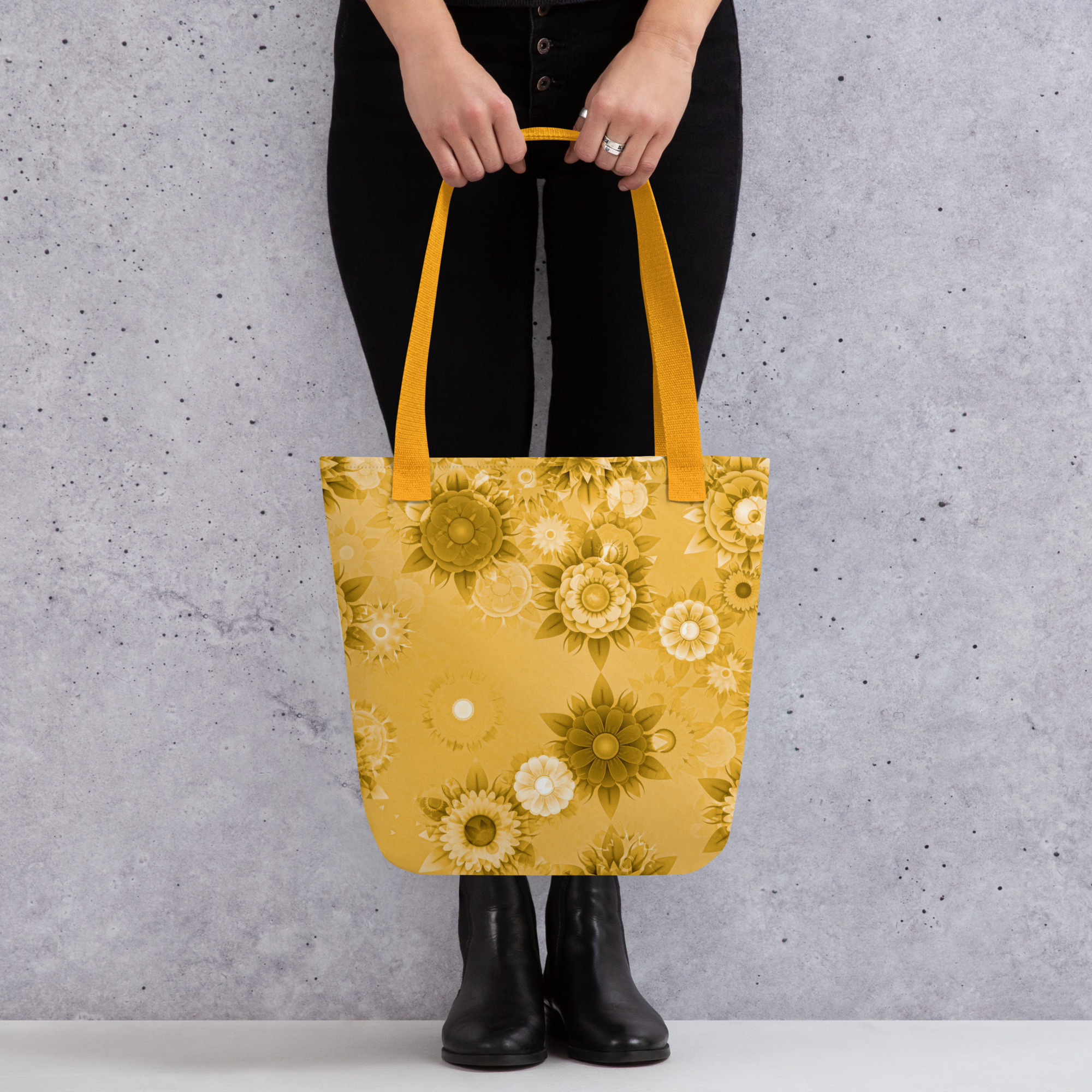 Floral design All over print Tote bag
