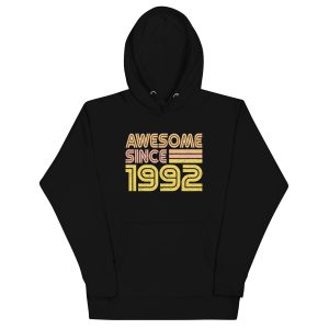 Awesome since 1992, Vintage 1992 Birth year Unisex Hoodie