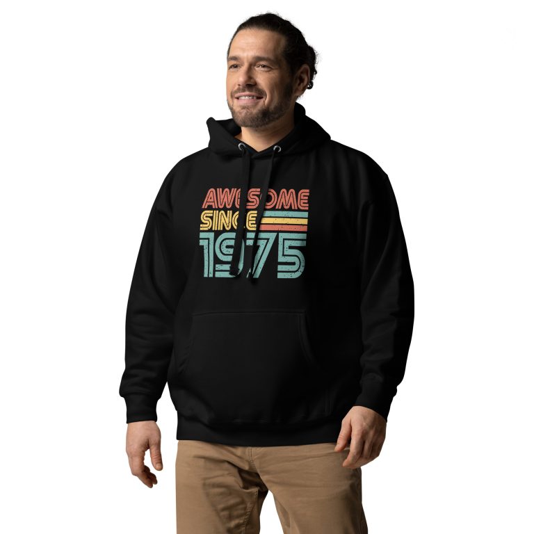Awesome since 1975, Unisex Hoodie, Birth day year