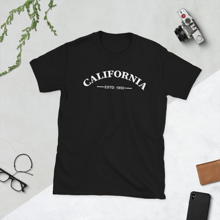 California text print Short-Sleeve Unisex T-Shirt