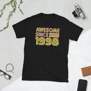 Awesome since 1998, Vintage 1998, Short-Sleeve Unisex T-Shirt