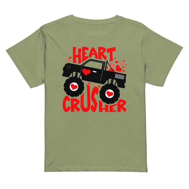 Heart Crusher, Valentine day Women’s high-waisted t-shirt