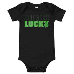Lucky St. Patrick's Day Baby short sleeve one piece