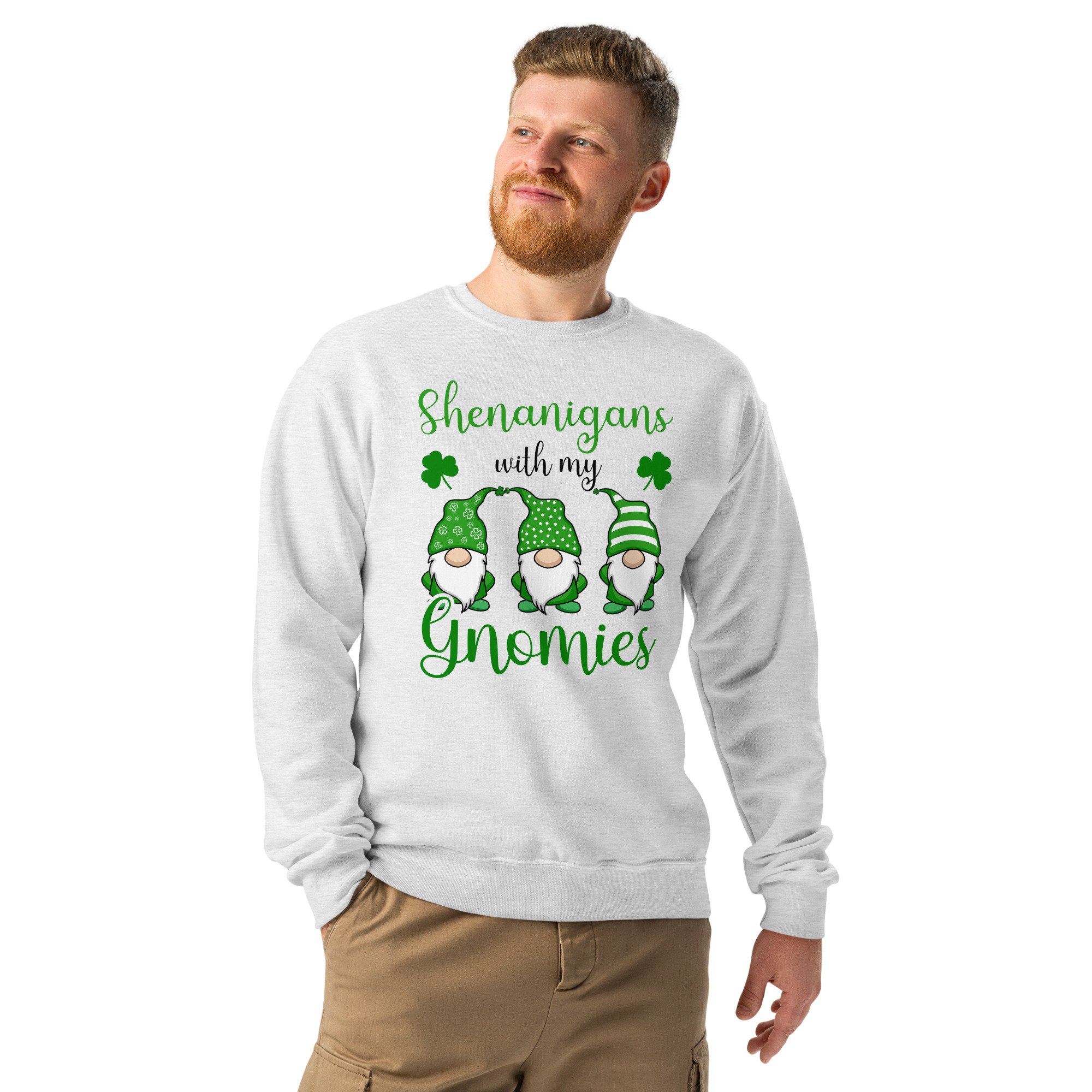 Shenanigans with my gnomies,St. Patrick's Day Crew neck sweatshirt,st patrick's day parade,st patricks day activities,st patricks day clover,leprechaun t-shirt,st patricks day party shirt,Shamrock,st. patrick's day sweatshirt,st patricks day outfit,st patricks day shirts,happy st patricks day,st patricks day shirt,Chillin’ with my gnomies,Shamrockin’ with my gnomies,Let the Shenanigans Begin,Lucky and blessed,Love Heart clover,Not Lucky just blessed