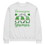 shenanigans with my gnomies,, st. patrick's day crew neck sweatshirt