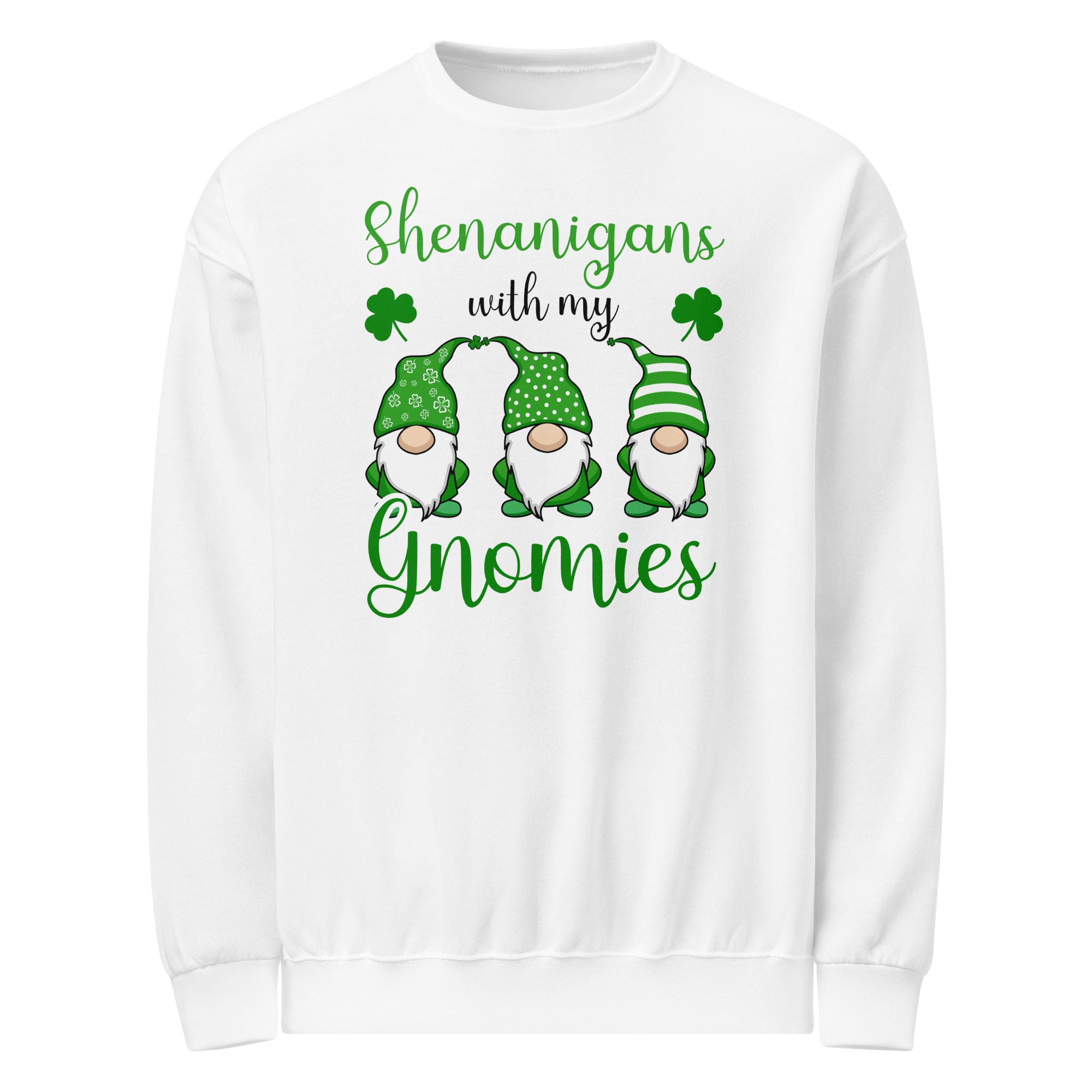 Shenanigans with my gnomies,St. Patrick's Day Crew neck sweatshirt,st patrick's day parade,st patricks day activities,st patricks day clover,leprechaun t-shirt,st patricks day party shirt,Shamrock,st. patrick's day sweatshirt,st patricks day outfit,st patricks day shirts,happy st patricks day,st patricks day shirt,Chillin’ with my gnomies,Shamrockin’ with my gnomies,Let the Shenanigans Begin,Lucky and blessed,Love Heart clover,Not Lucky just blessed