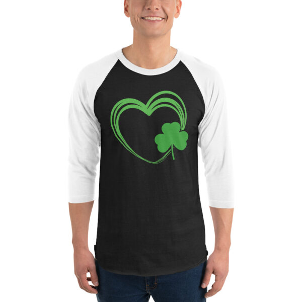 St. Patrick's Day 3/4 sleeve raglan shirt