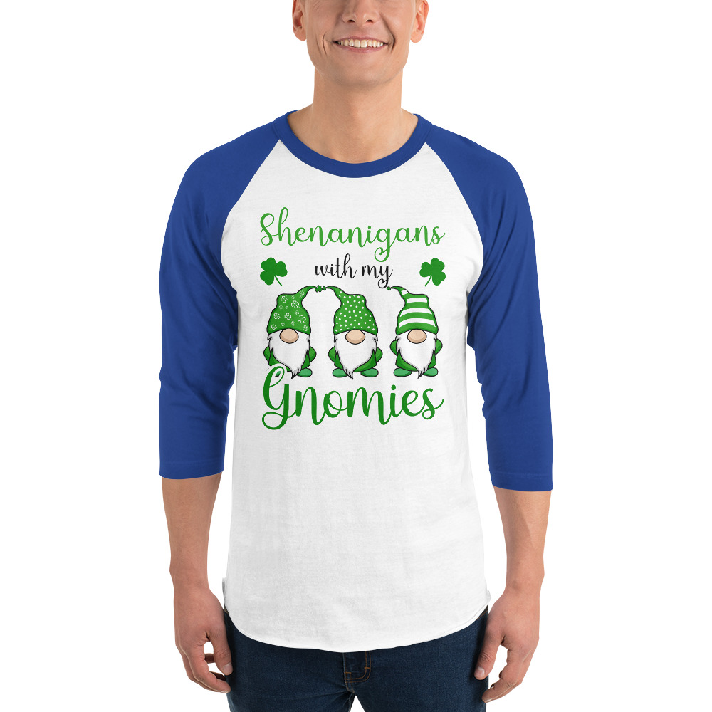 st patrick's day parade,st patricks day activities,st patricks day clover,leprechaun t-shirt,st patricks day party shirt,Shamrock,st. patrick's day sweatshirt,st patricks day outfit,st patricks day shirts,happy st patricks day,st patricks day shirt,Chillin’ with my gnomies,Shamrockin’ with my gnomies,Let the Shenanigans Begin,Lucky and blessed,Shenanigans with my gnomies,Love Heart clover,Not Lucky just blessed,St Patrick's Day 3/4 sleeve raglan shirt