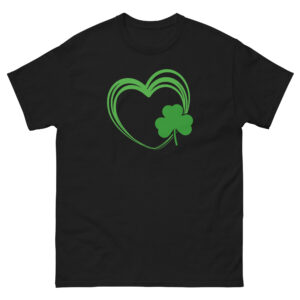 Love Heart clover, Paddys pub, St. Patrick's Day Unisex classic tee