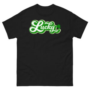 Lucky retro text, Happy St. Patrick's Day Unisex classic tee