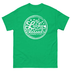 Lucky and Blessed, Retro vintage St. Patrick's Day Unisex classic tee