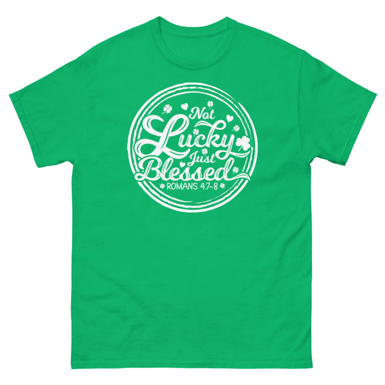 Lucky and Blessed, Retro vintage, St. Patrick's Day, Unisex classic tee