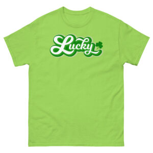 Retro Lucky text, Vintage Lucky t-shirt, St. Patrick's Day, Unisex classic tee