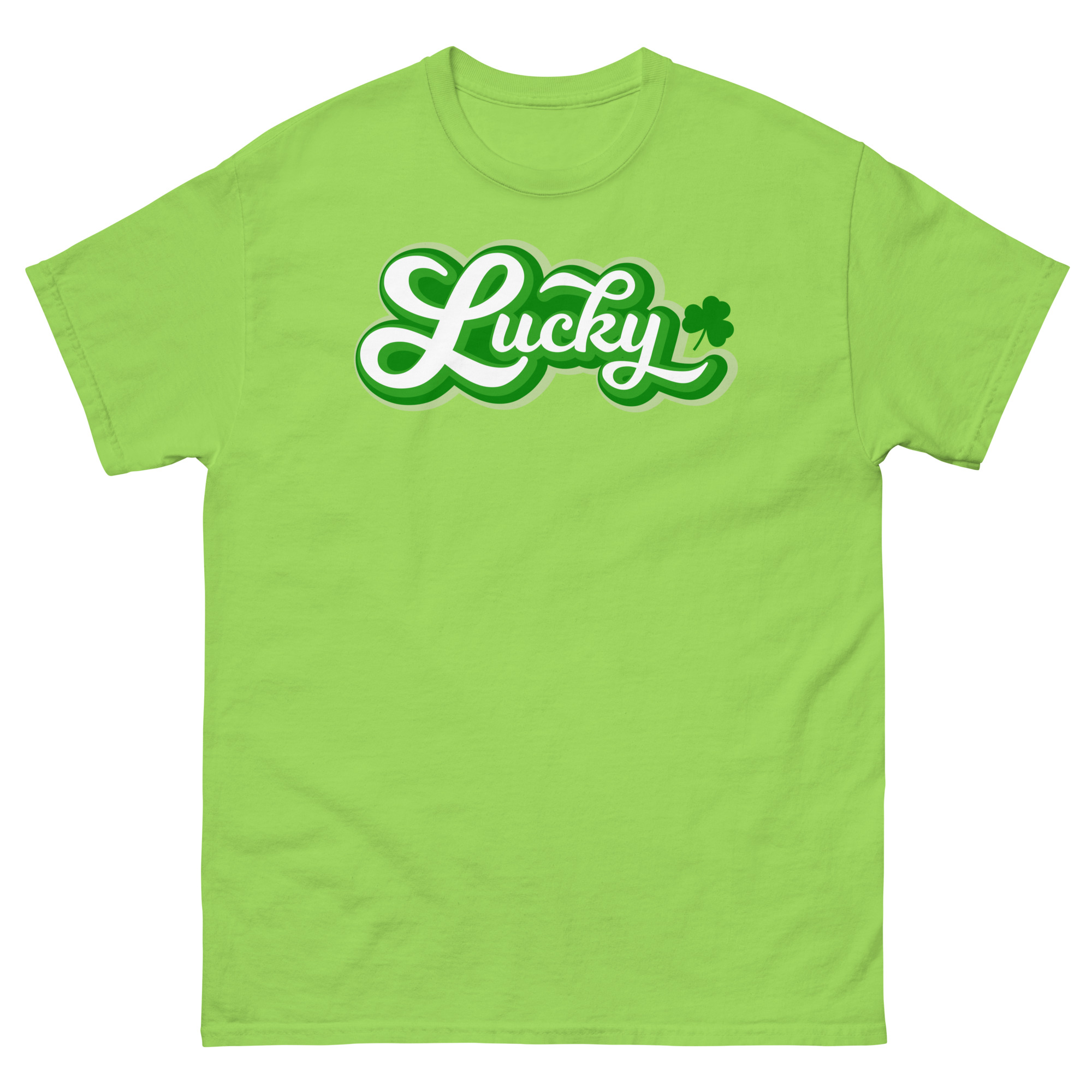 Retro Lucky text, Vintage Lucky t-shirt, St. Patrick’s Day, Unisex classic tee