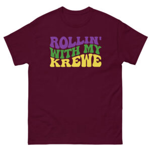 Rollin' with my Krew, Mardi Gras t-shirt, Mardi Gras Cruise, Unisex classic tee