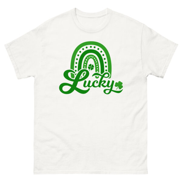 Lucky, Boho rainbow, St Patricks Day Unisex classic tee