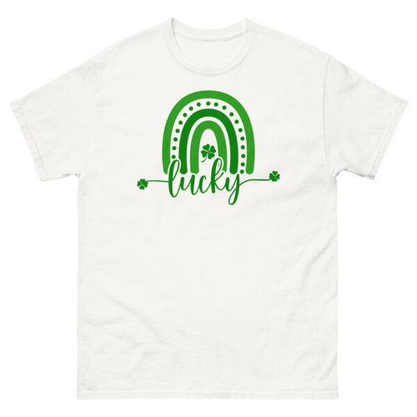 Boho rainbow Lucky t-shirt, St. Patrick’s Day clover, Unisex tee