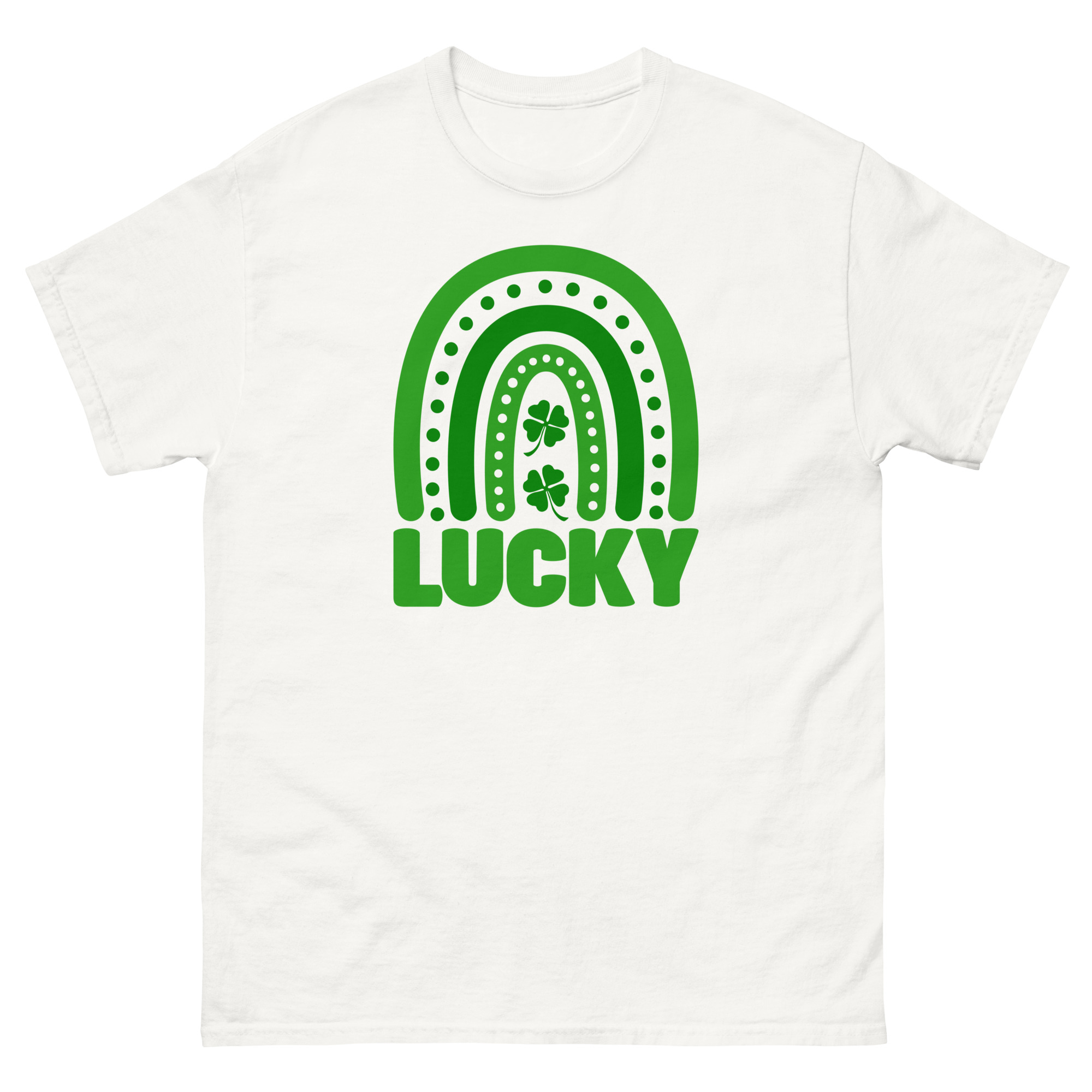 Boho Rainbow Lucky t-shirt, St. Patrick’s Day Unisex classic tee