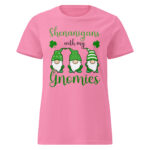 Shenanigans with my gnomies,St. Patrick's Day Women’s basic softstyle t-shirt,st patrick's day parade,st patricks day activities,st patricks day clover,leprechaun t-shirt,st patricks day party shirt,Shamrock,st. patrick's day sweatshirt,st patricks day outfit,st patricks day shirts,happy st patricks day,st patricks day shirt,Chillin’ with my gnomies,Shamrockin’ with my gnomies,Let the Shenanigans Begin,Lucky and blessed,Love Heart clover,Not Lucky just blessed,Unicorn clover face,Shenanigans coordinator,teacher life,0% Irish 100% drunk,Cheers and F*ckers,Irish and gaming,I’m the drunkest,Leopard print clover,Let’s get lucked up