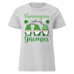 Shenanigans with my gnomies,St. Patrick's Day Women’s basic softstyle t-shirt,st patrick's day parade,st patricks day activities,st patricks day clover,leprechaun t-shirt,st patricks day party shirt,Shamrock,st. patrick's day sweatshirt,st patricks day outfit,st patricks day shirts,happy st patricks day,st patricks day shirt,Chillin’ with my gnomies,Shamrockin’ with my gnomies,Let the Shenanigans Begin,Lucky and blessed,Love Heart clover,Not Lucky just blessed,Unicorn clover face,Shenanigans coordinator,teacher life,0% Irish 100% drunk,Cheers and F*ckers,Irish and gaming,I’m the drunkest,Leopard print clover,Let’s get lucked up
