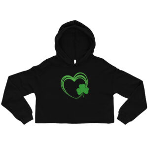 St. Patrick's Day Crop Hoodie